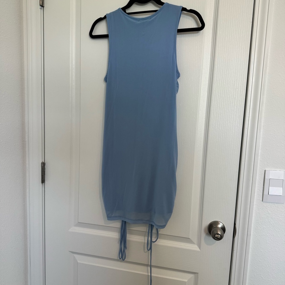 NWT Fashionnova Sweet Attitude Ruched Mesh Mini Dress - Picture 9 of 10